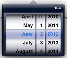 date picker in iOS