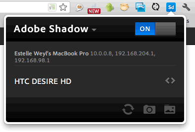 Adobe Shadow browser extension